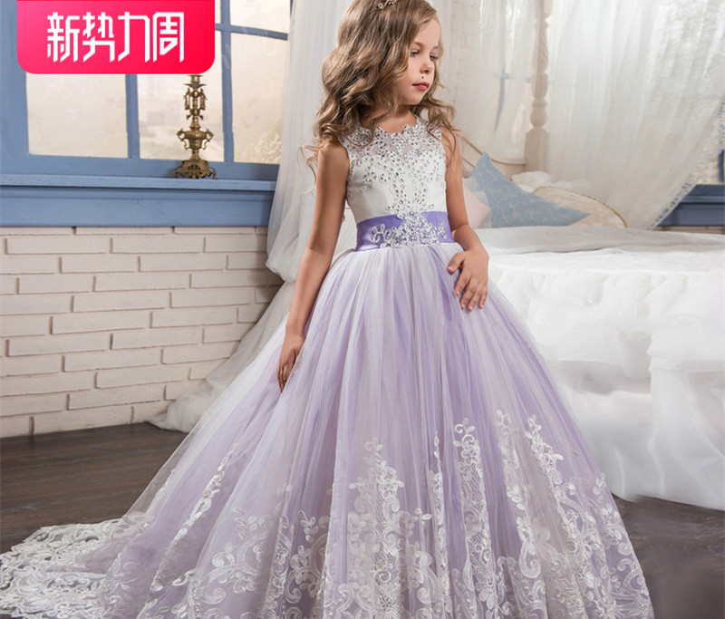 亚马逊礼服蕾丝婚纱公主
