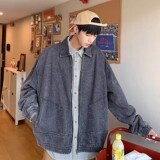 709-2-JK832-P95春单人牛仔全棉开衫小翻领复古潮流夹克外套，男装夹克，星座709-2