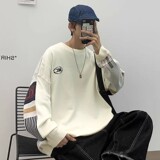 709-2-MY21-P75春单人拼色英文圆领套头休闲针织毛衣男，男装针织衫/毛衣，星座709-2