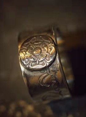 2025小众时尚唐草硬币花戒指 印第安阿美咔叽非复古潮配饰工厂直