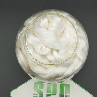 桑蚕丝绒花丝线脱胶熟丝DIY材料本白草木染缠花娃娃头发头饰多用