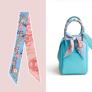 新款2025爆款twily小丝巾缠包绑带包包手柄绑包丝带装饰飘带发带