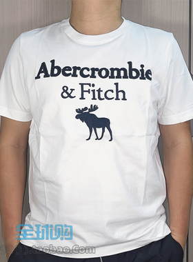 清仓特价夏季美国纯棉af短袖T恤白色百搭修身上衣商务休闲打底衫