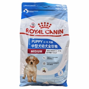 皇家狗粮MEJ32 中型犬幼犬粮2-12月龄粮4kg全犬种通用型狗粮15kg