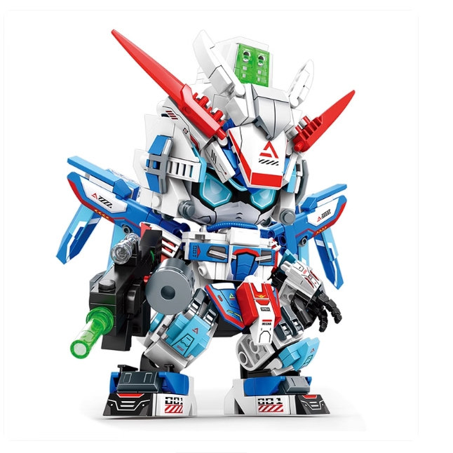 MINGDI/明迪明迪新款机甲积木益智拼装玩具模型摆件儿童礼物男孩,玩具/童车/益智/积木/模型,普通塑料积木,淘宝优惠券,粉丝福利购,淘宝优惠卷