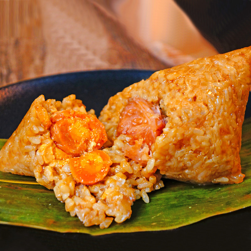 乐丰年蛋黄鲜肉粽子14只装嘉兴特产手工粽子肉粽新鲜散装早餐食品