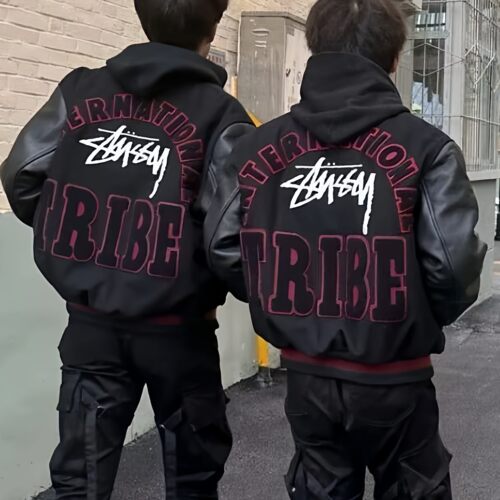 周年限定35th欧美式高街vibe夹克字母刺绣棒球服潮牌痞帅炸街外套