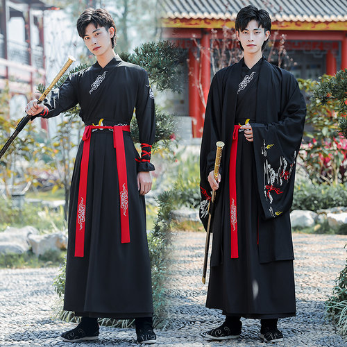 魏晋汉服古风男士仙气大袖中国