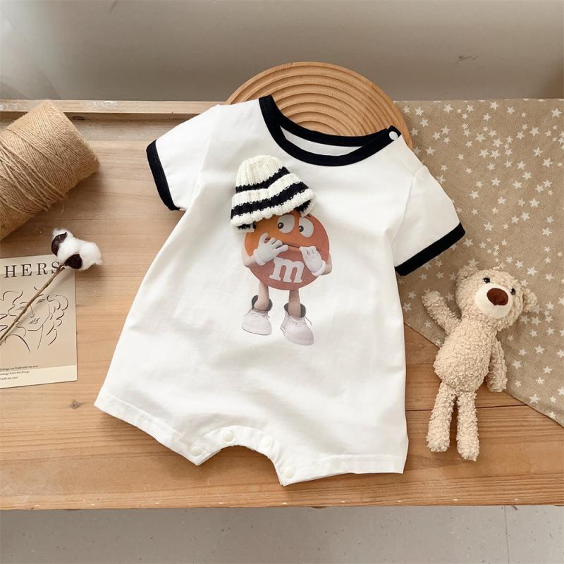 奥莱清仓婴幼儿衣服夏季连体衣短袖卡通哈衣男女宝宝可爱超萌包屁