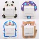 开关边框套夜光开关贴墙贴保护套客厅卧室现代灯开关3d立体家用