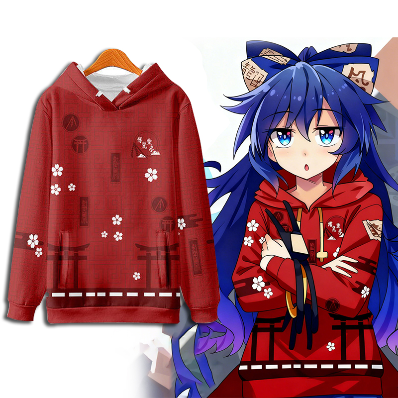 东方project卫衣连帽博丽灵梦周边琪露诺外套秋冬二次元cos痛衣服