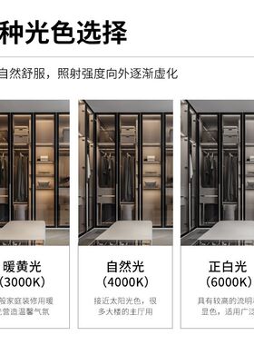 6*9嵌入式f酒柜灯嵌入橱柜灯展柜衣柜鞋柜灯硅胶款柔和床背智能灯