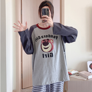 纯棉月子服春秋产後m10月份11哺乳哺乳孕妇睡衣大尺码 200斤产後出