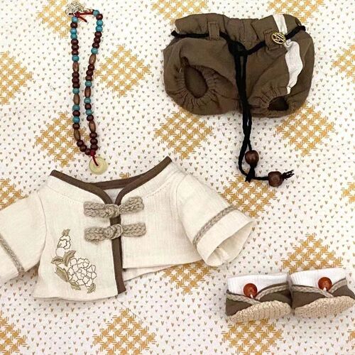 20cm棉花娃娃衣服娃衣古风套装玩偶替换装汉U服中国风无属性