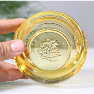 黄水晶聚宝盆摆件放财位玄关钥匙收纳碗客厅家用门口乔迁新居吉祥