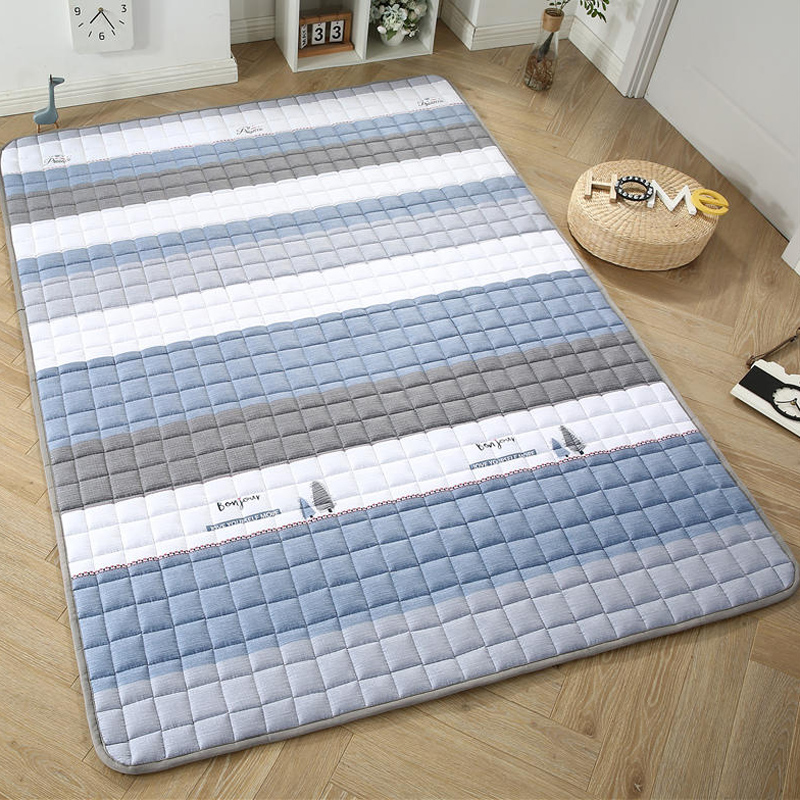 全棉睡觉打地铺专用防滑加厚爬A行垫家用地垫可折叠纯棉床垫软垫