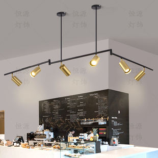 服装店灯a吊灯店铺收银台个性背景墙灯具奶茶创意吧台茶楼酒楼射