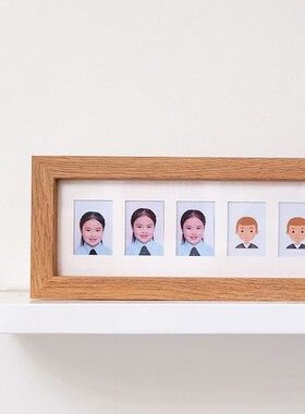 儿童证件照相框摆台宝宝一周岁成长纪念相框一寸照片婴幼校园时光
