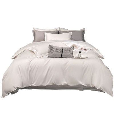 高支长绒棉全棉被套单件180x200x230cm纯棉被罩加大248x248可定做