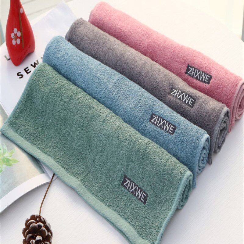 竹纤维成人毛巾浴巾柔软吸水纯色不掉毛