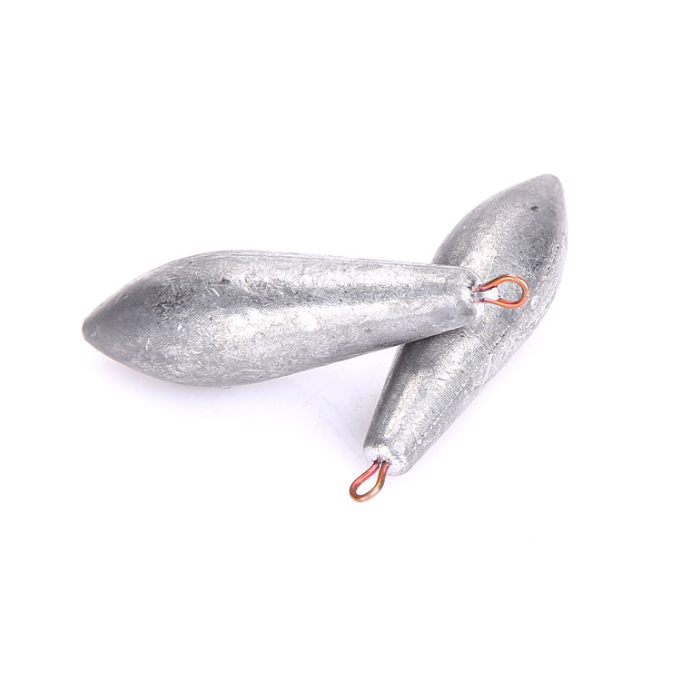 大包柳叶形坠抛竿海竿路亚实心串钩铅坠钓坠配重铅