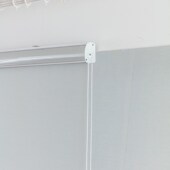 半遮光阳光面料卷帘 办公室窗帘免打孔隔热工程板房X遮阳卷帘厂家