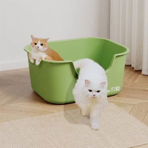 大号猫砂盆半封闭l猫厕所可拆卸猫咪塑料宠物用品开放式猫沙盆