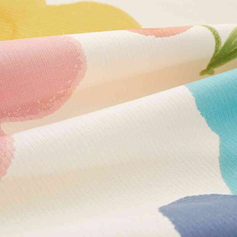 类加厚全棉提花床单三件套棉枕套学生宿舍被单件粗布夏季凉席