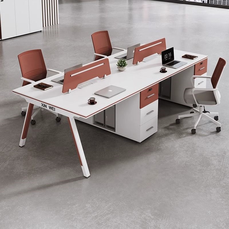 雅尚职员办公桌椅组合简约现代屏风电脑桌2/46人员工桌办公室工位