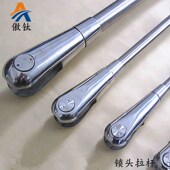 B玻璃雨棚拉杆 傲钛304 201不锈钢锁头拉杆 幕墙钢构配件锁头M18