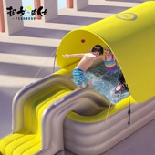 加厚儿童婴儿无线充气游泳池x大型家用大人滑梯气垫玩具水池户外