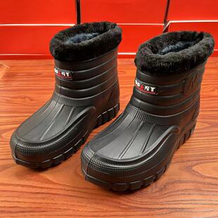 男二棉鞋 棉鞋 男冬季 加厚防水雪地靴老人冬季 男 男老人棉防水鞋