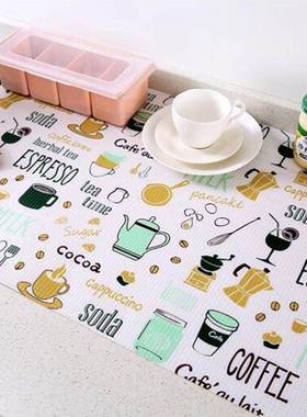 1 Roll Kitchen Table Mat Drawers Cabinet Shelf Liners Flamin