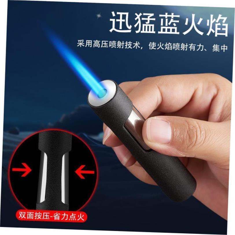 Double sided press lighter inflation windproof direct impact