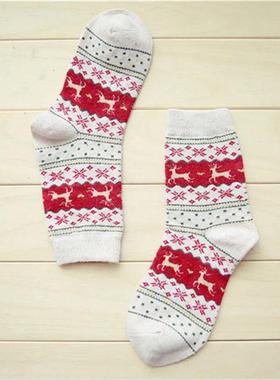 Cute Things Women's Christmas Wool Socks Autumn Winter Kawai