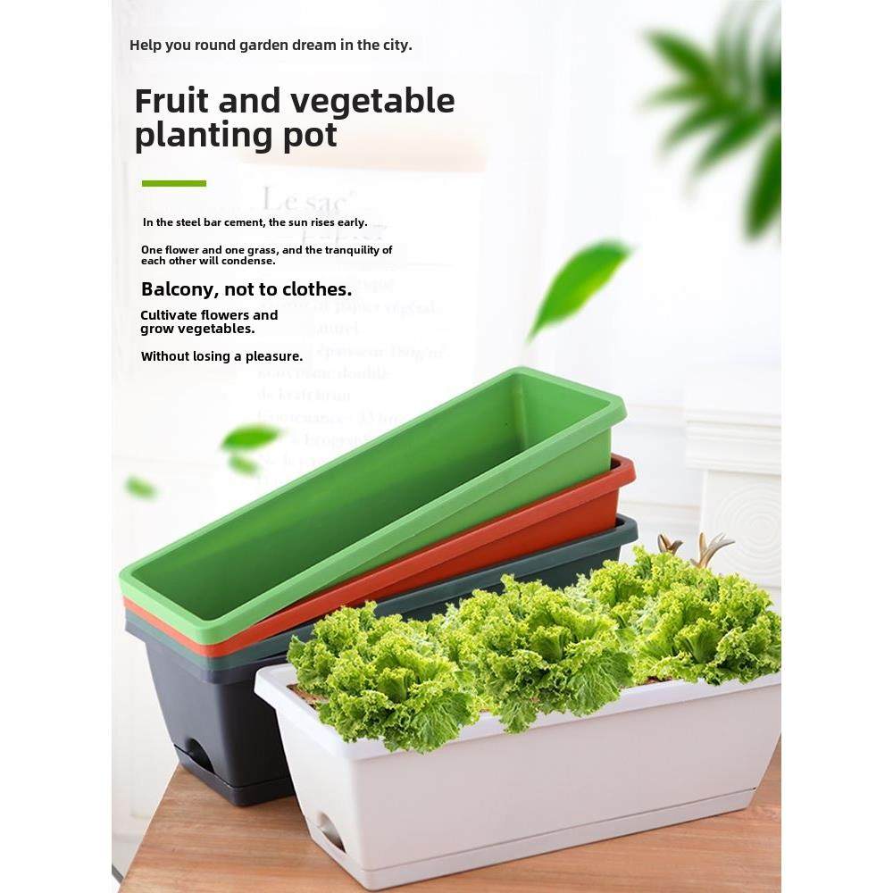 Vegetable pots flower Plant rectangular large planting box