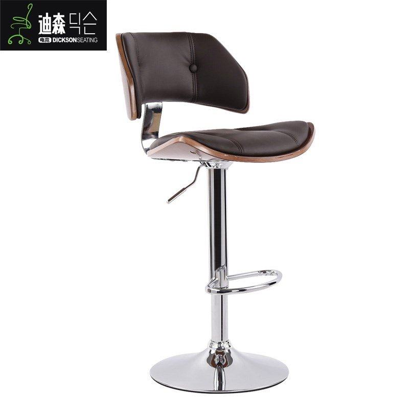迪森实木酒吧椅咖啡厅椅ktv椅子酒吧凳子公司前台椅凳家庭吧台正