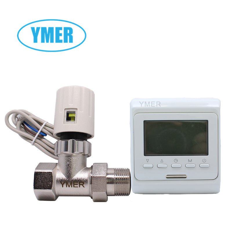 地暖阀门数显式地暖温控阀暖气散热器智能电动阀电热执行器正