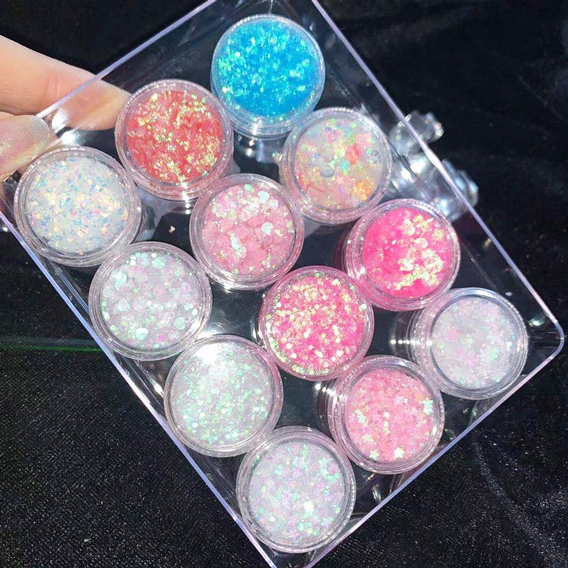 儿童舞台妆彩妆专l用亮片亮晶晶眼影闪粉眼亮闪闪亮粉亮片眼角脸