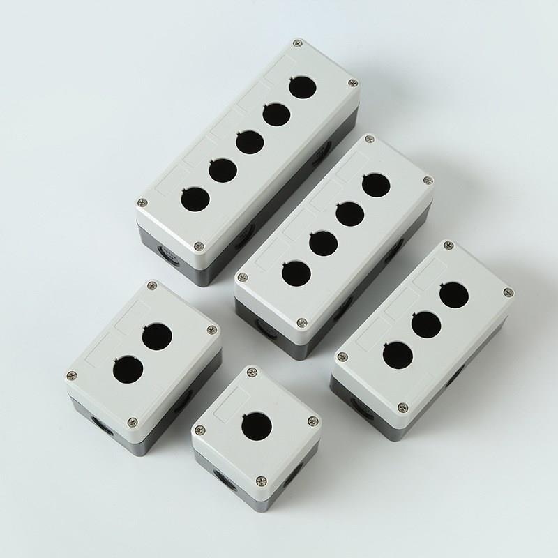 怡合达尺寸安装孔塑料按钮盒ZHA21-1孔 2孔 3孔 4孔 5孔-W/Y黄 白