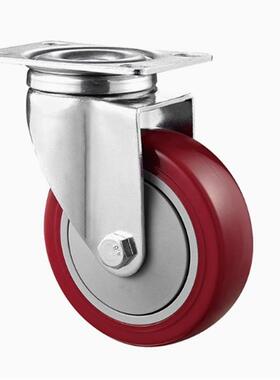 替米思米重载型脚轮C-HLS/HLF/HLSB100/125/150-U铁芯聚氨酯脚轮