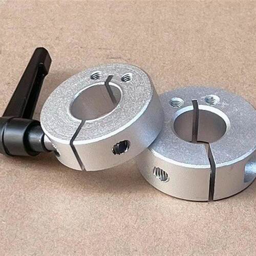 光轴铝合金固定环带把手快速锁紧定位环限位环轴用挡圈器开口型