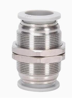 气管快插外螺纹直通穿隔板接头KQ2E/BPM/PM/4/6/8/10/12/14/16-00