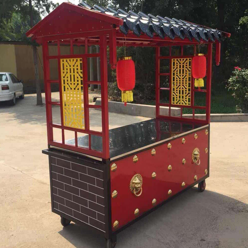 老北京冰糖葫芦仿古手推小吃车臭豆腐路边摆摊车炒板栗售货车熟食