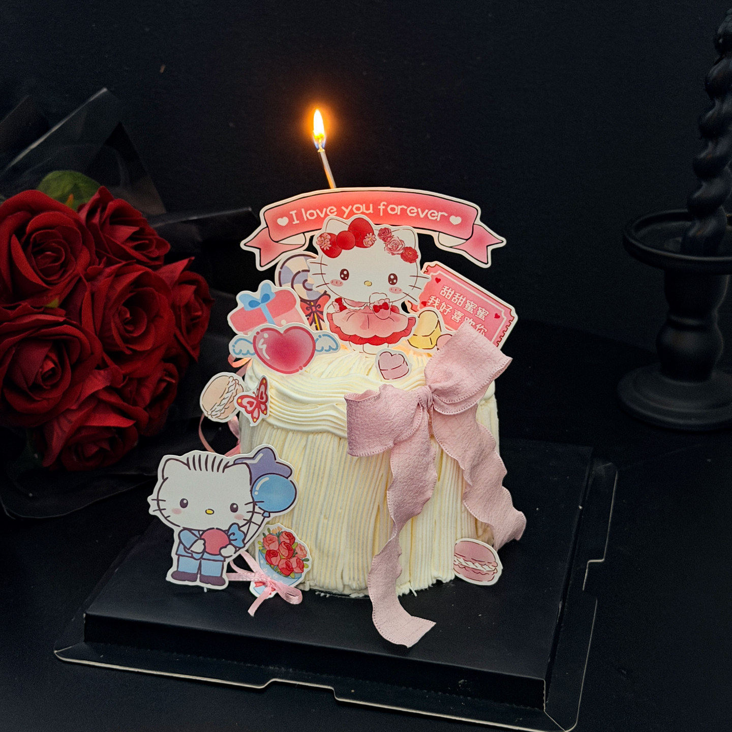 2.14七夕情人节卡通kt猫蛋糕装饰原创情侣表白爱心气球蜡烛插件,节庆用品/礼品,节日装扮用品,淘宝优惠券,粉丝福利购,淘宝优惠卷