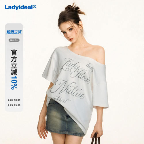 Ladyideal美式覆古短袖