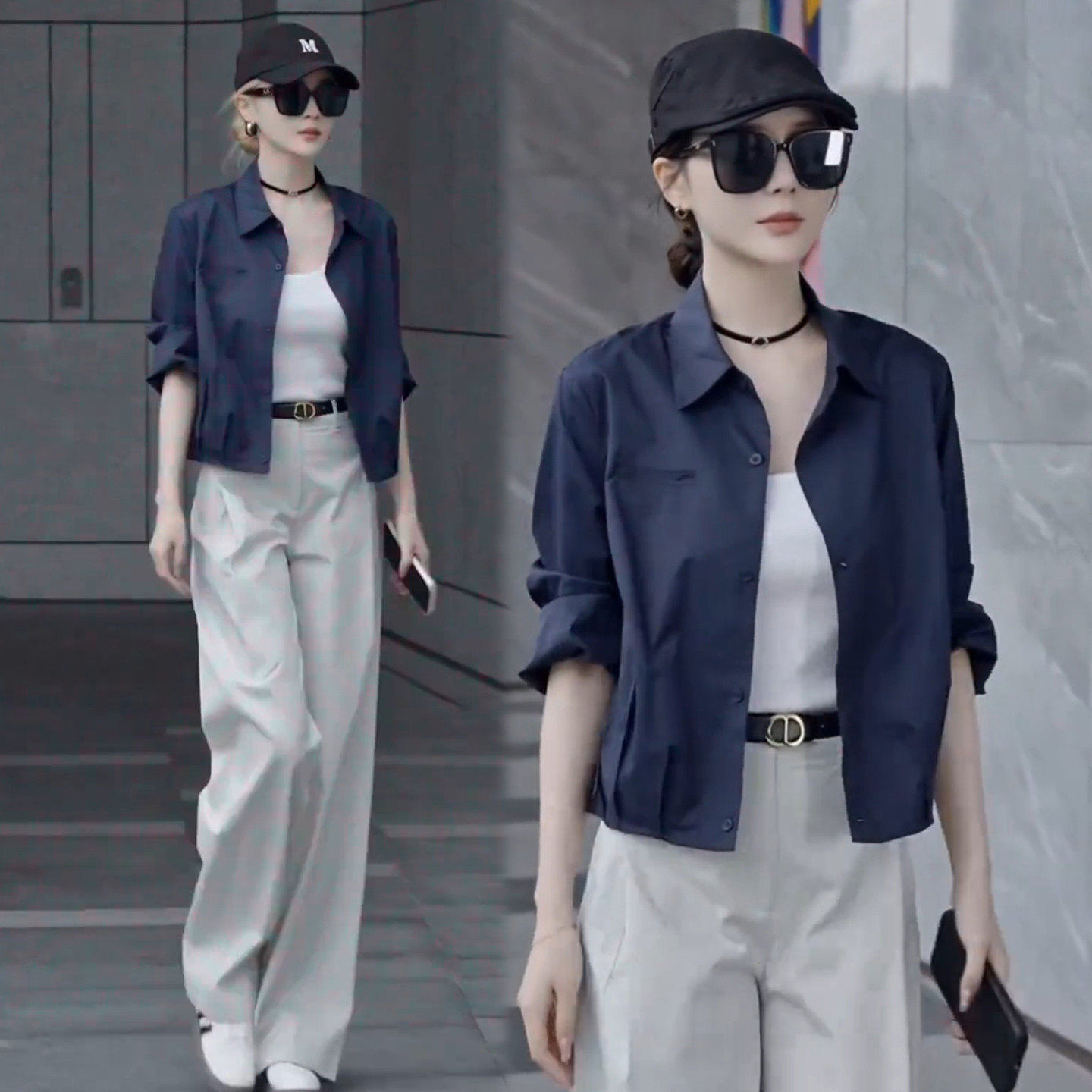 短款休闲风衬衫女长袖2026春秋新款小个子衬衣设计感时尚洋气上衣