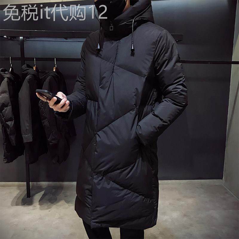 棉衣男冬季加厚保暖中长款羽绒棉服潮流帅气大码男士休闲修身外套