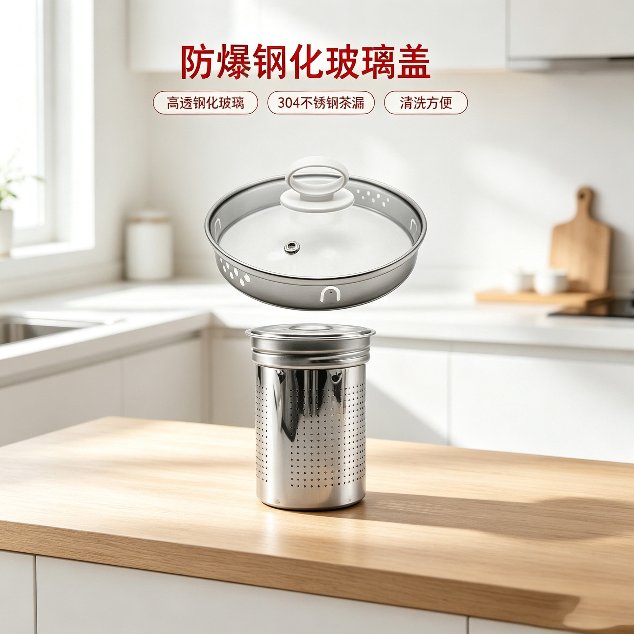 养生壶玻璃盖养身壶水壶盖子通用壶体钢化盖子单配壶盖单盖配件