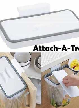 新款直销跨境现货Attach-A-Trash橱柜门挂式垃圾挂架可挂式厨房垃